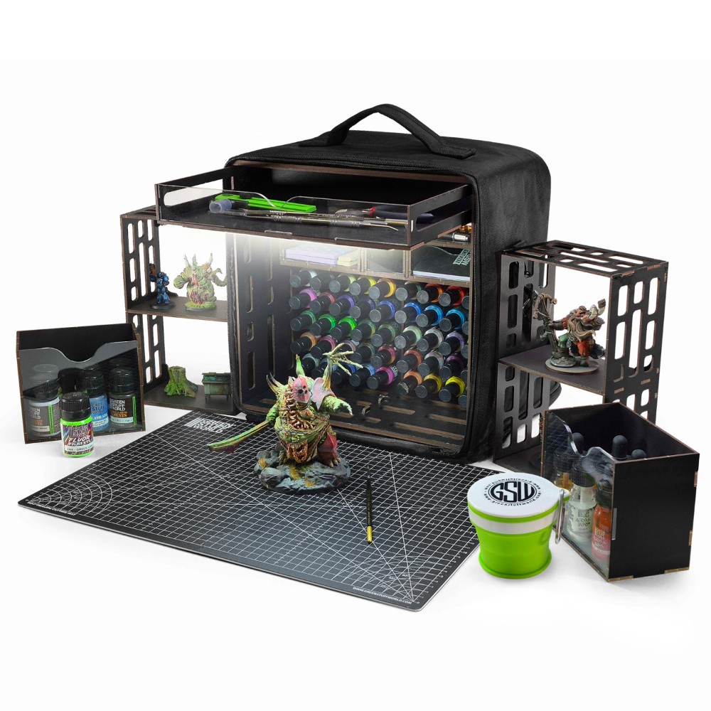 Green Stuff World miniatűr hordozható festőállomás